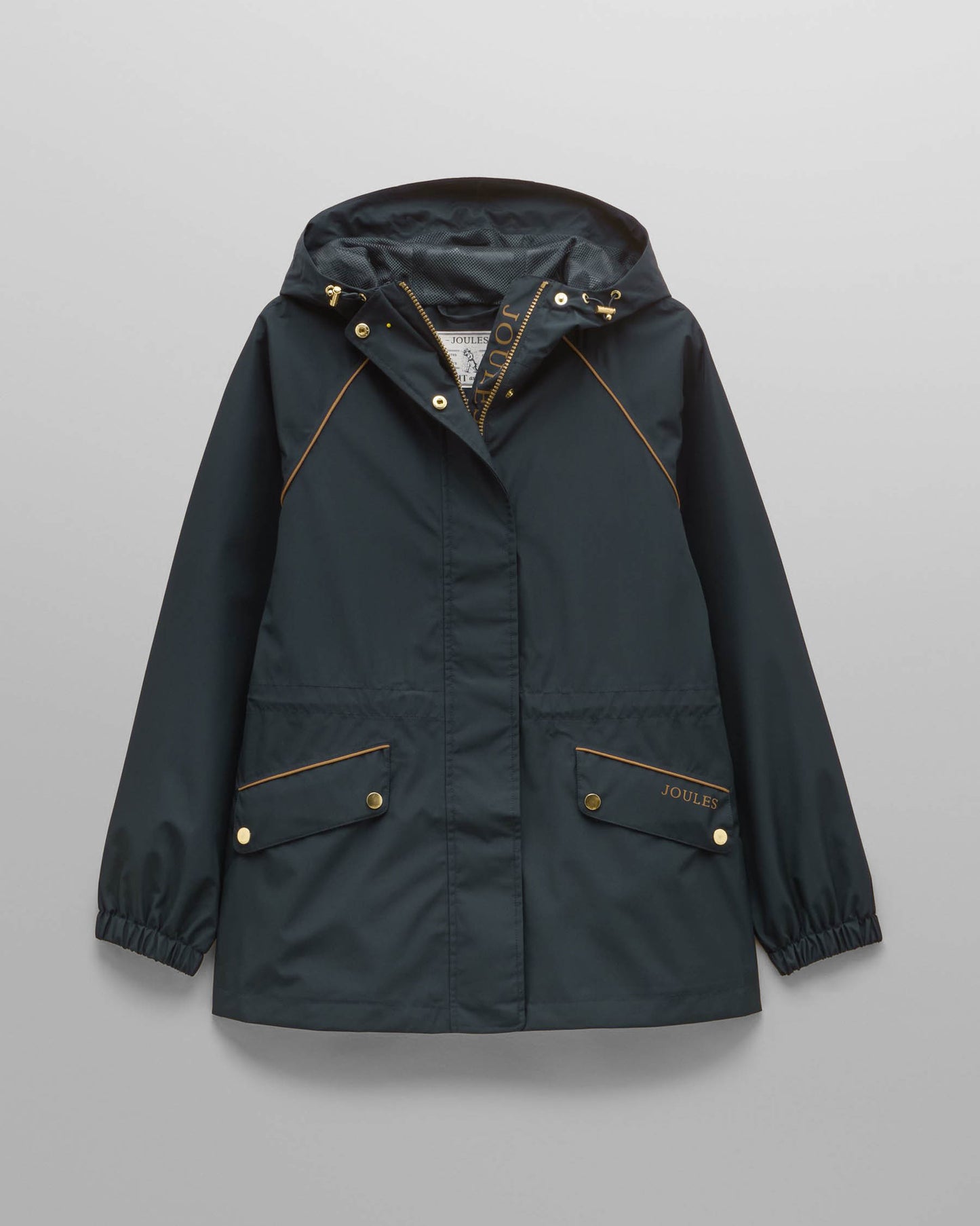 Joules Everdry Womens Packable Raincoat - Navy