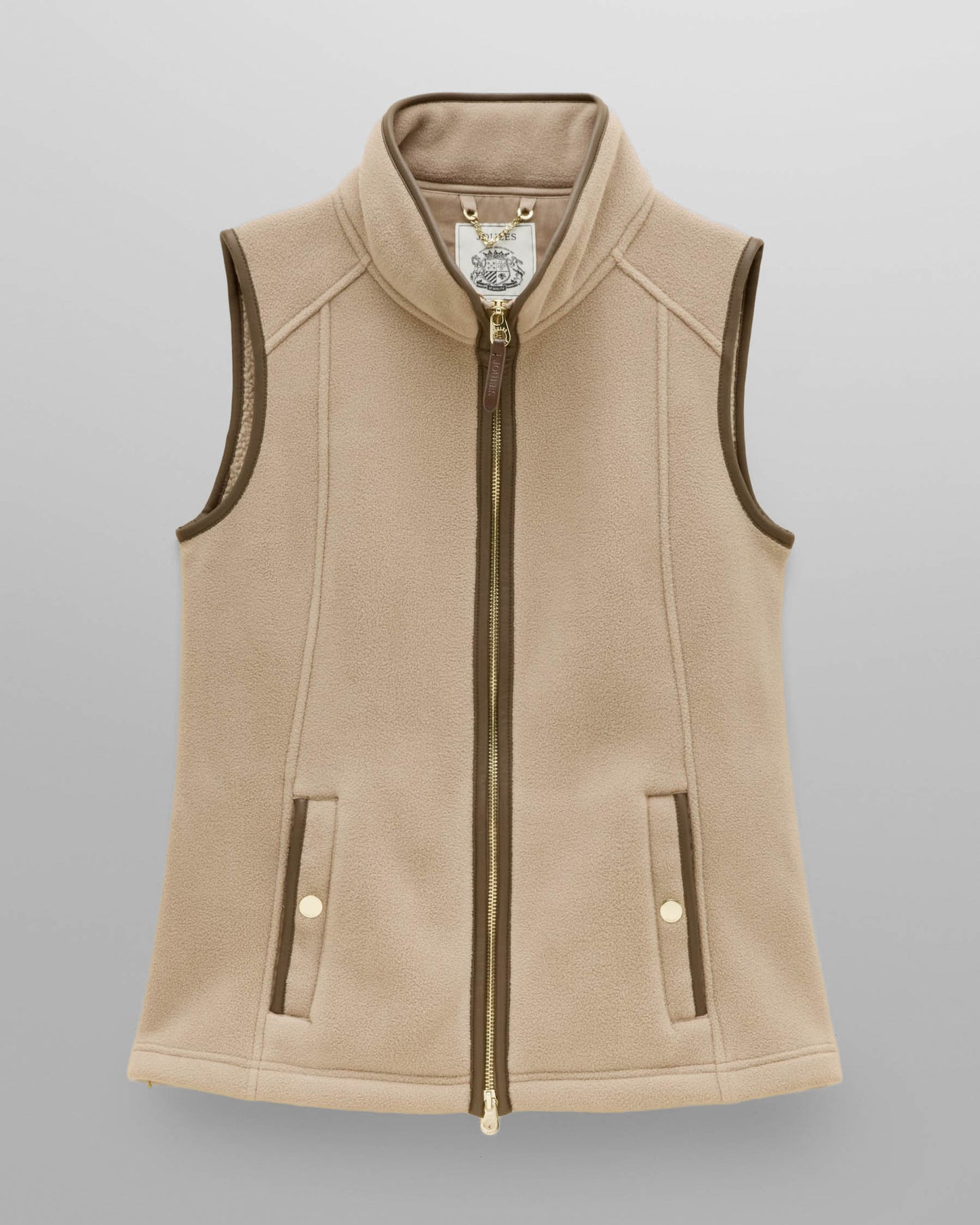 Joules Womens Heritage Gilet - Mink Brown