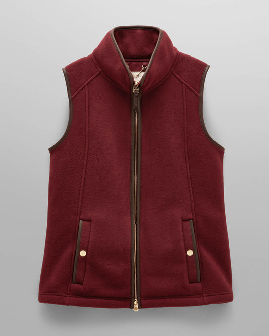 Joules Womens Heritage Gilet - Red