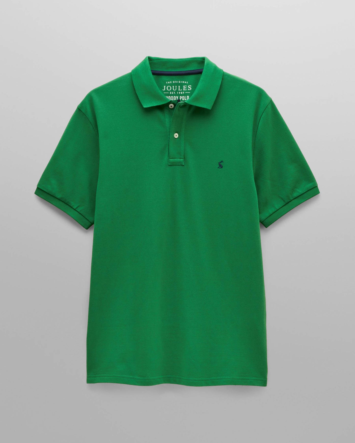 Joules Woody Mens Polo Shirt - Green | CHO | Designer Mens Short Sleeve Polo Shirts