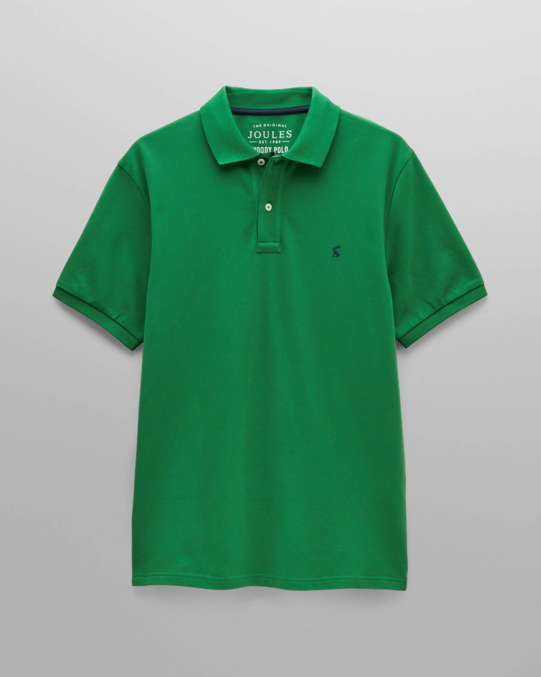 Joules Woody Mens Polo Shirt - Green | CHO | Designer Mens Short Sleeve Polo Shirts