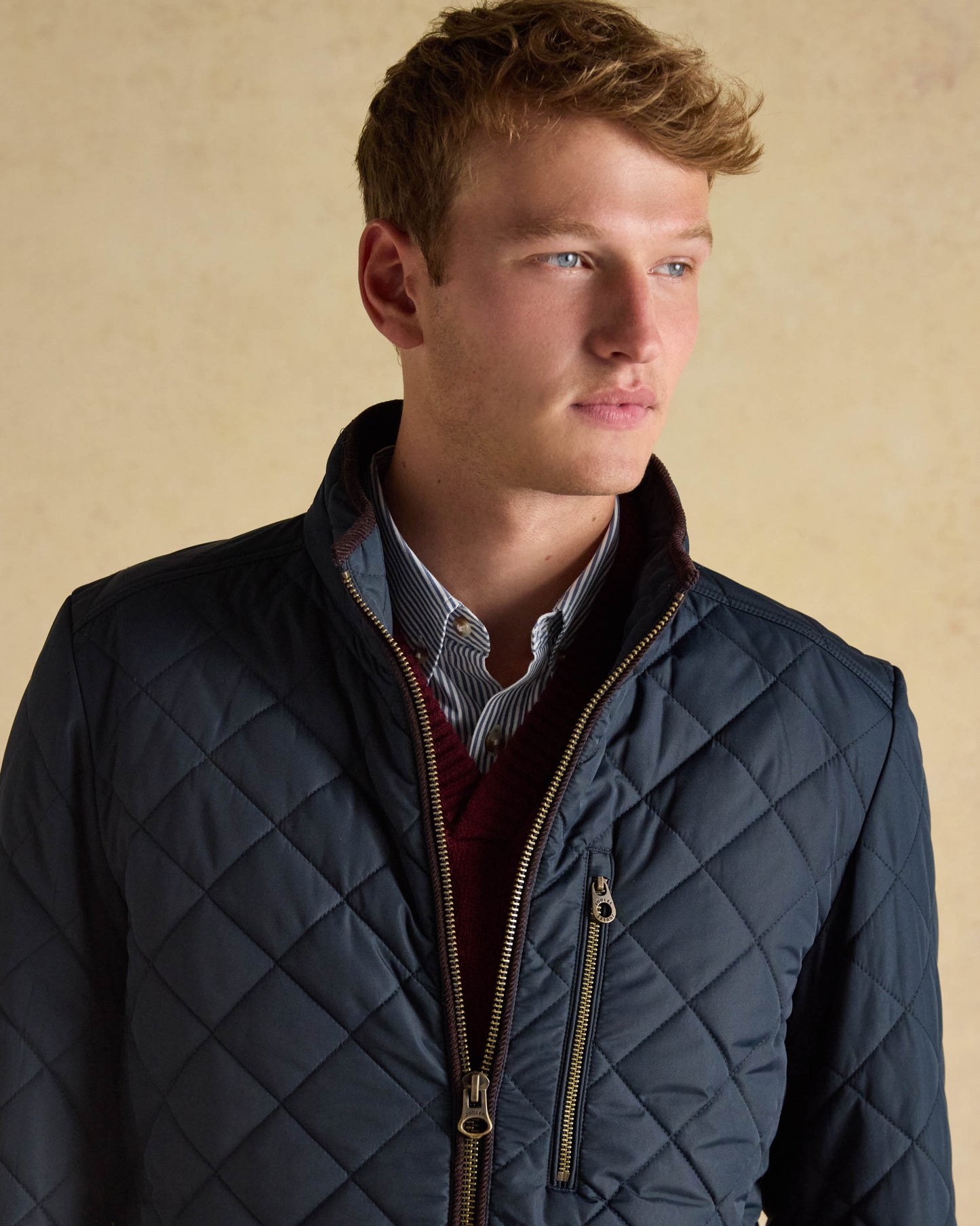 Joules Maynard Mens Quilted Jacket - Navy