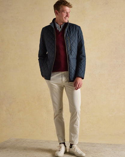 Joules Maynard Mens Quilted Jacket - Navy