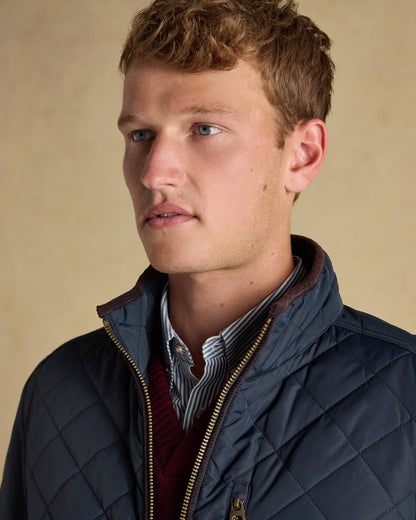 Joules Maynard Mens Quilted Jacket - Navy