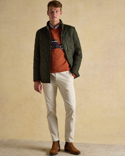 Joules Maynard Mens Quilted Jacket - Green