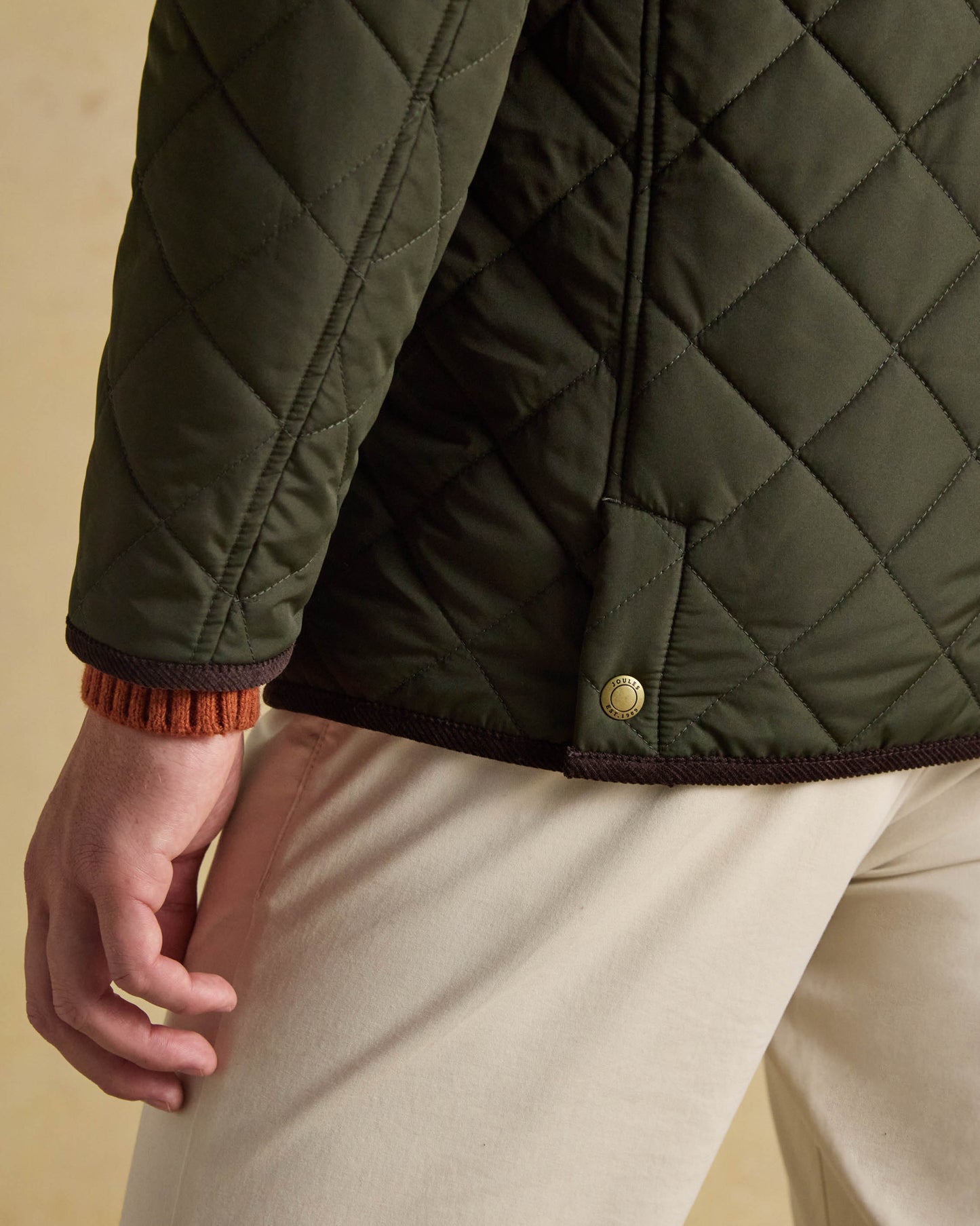 Joules Maynard Mens Quilted Jacket - Green