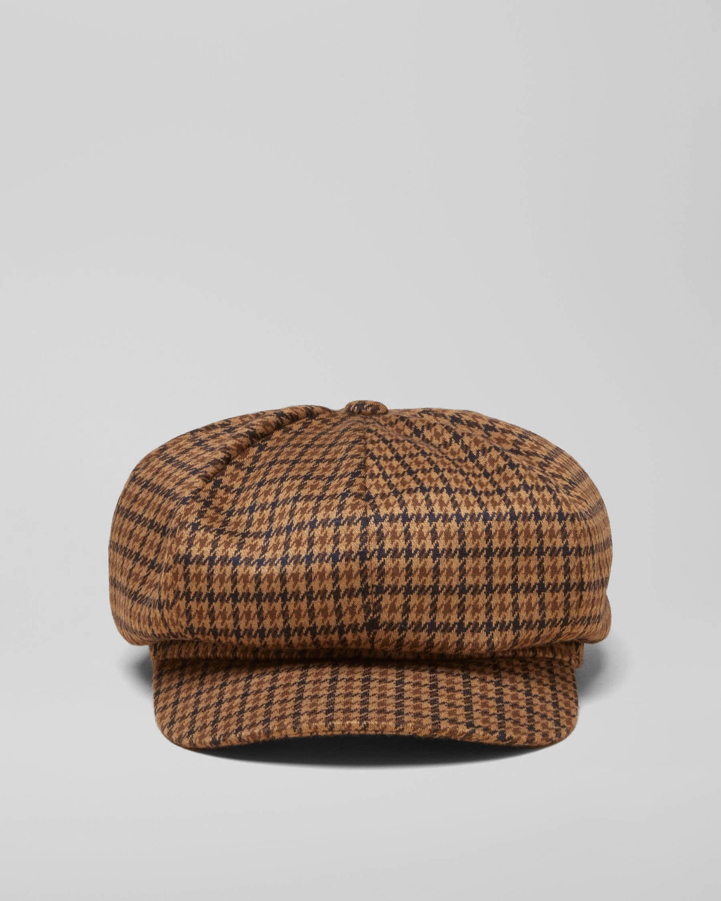 Joules Elvaston Womens Baker Boy Cap - Neutral Houndstooth