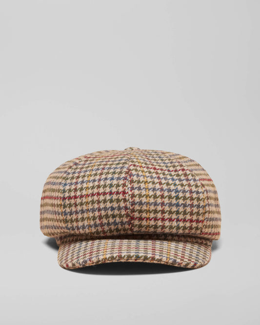Joules Elvaston Womens Baker Boy Cap - Multi Tweed | CHO | Designer Womens Hats