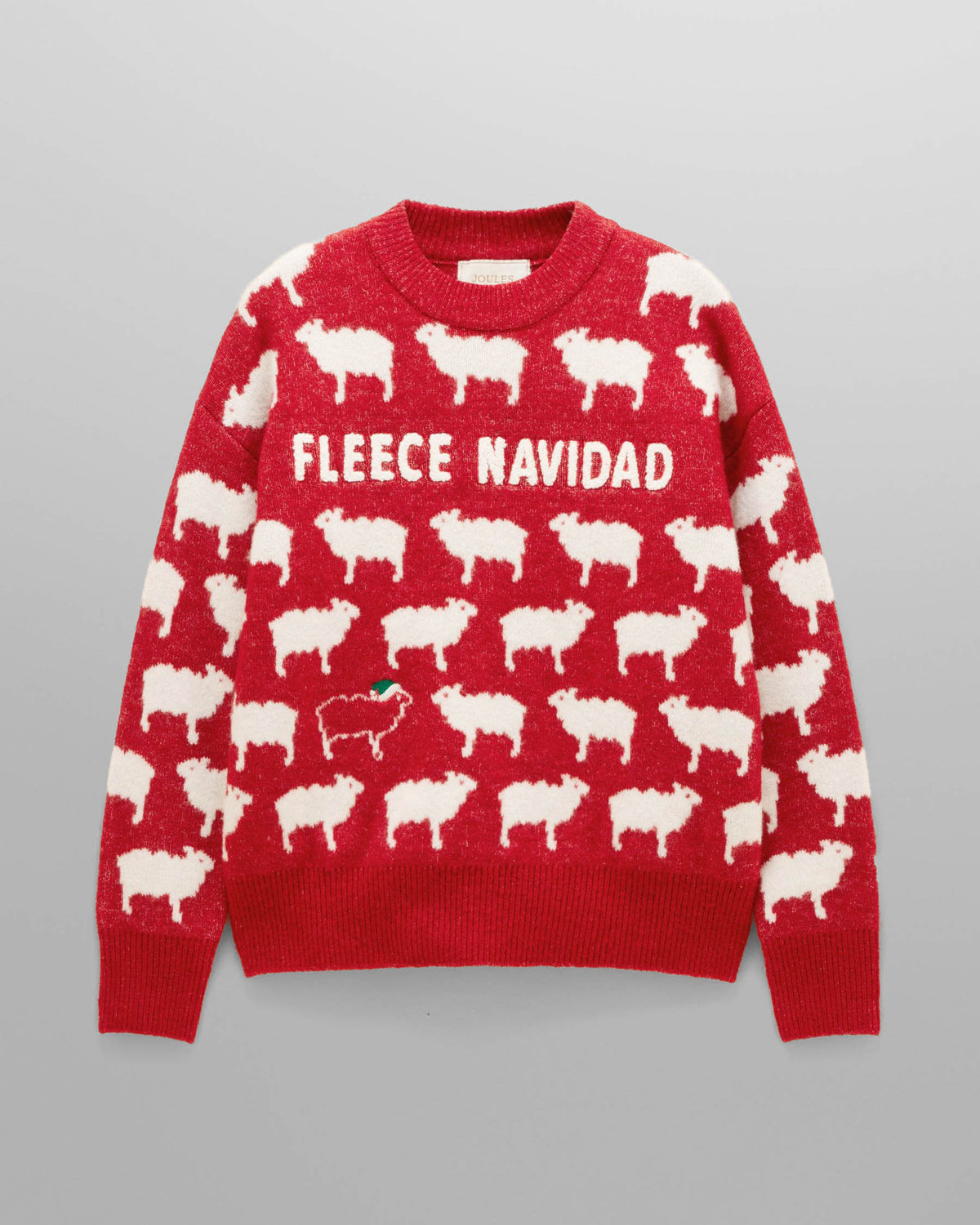 Joules Fleece Navidad Jumper - Wine | CHO | Designer Womens Jumpers