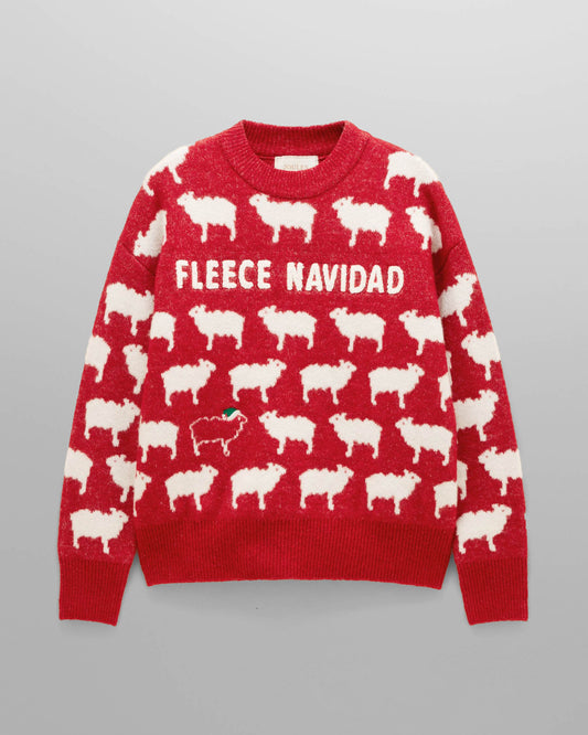 Joules Fleece Navidad Jumper - Wine | CHO | Designer Womens Jumpers