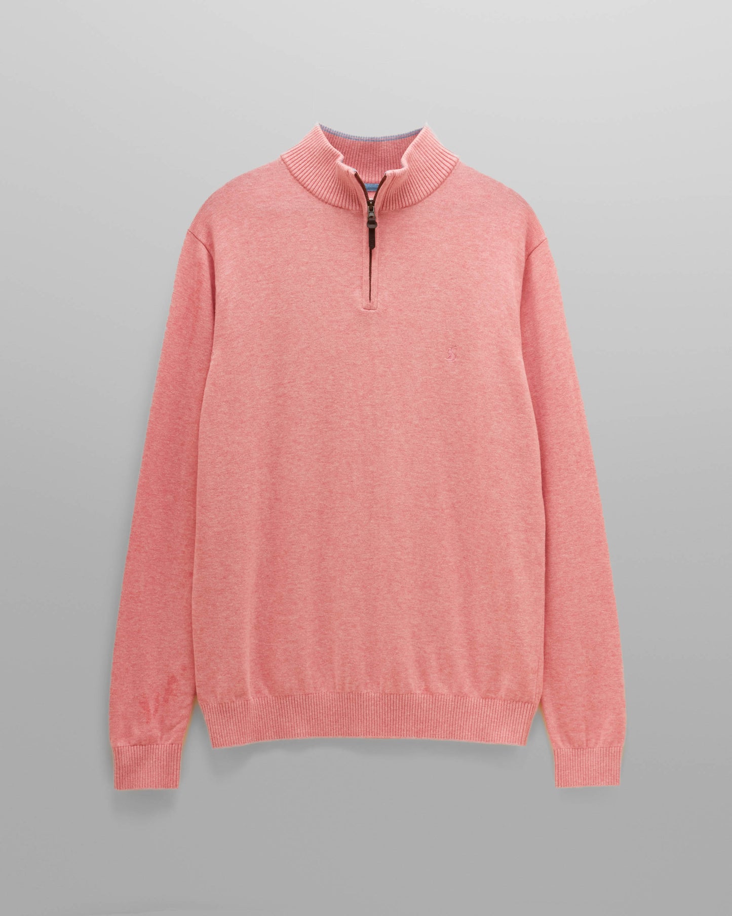 Joules Hillside Mens 1/4 Zip Jumper - Pink | CHO | Designer 