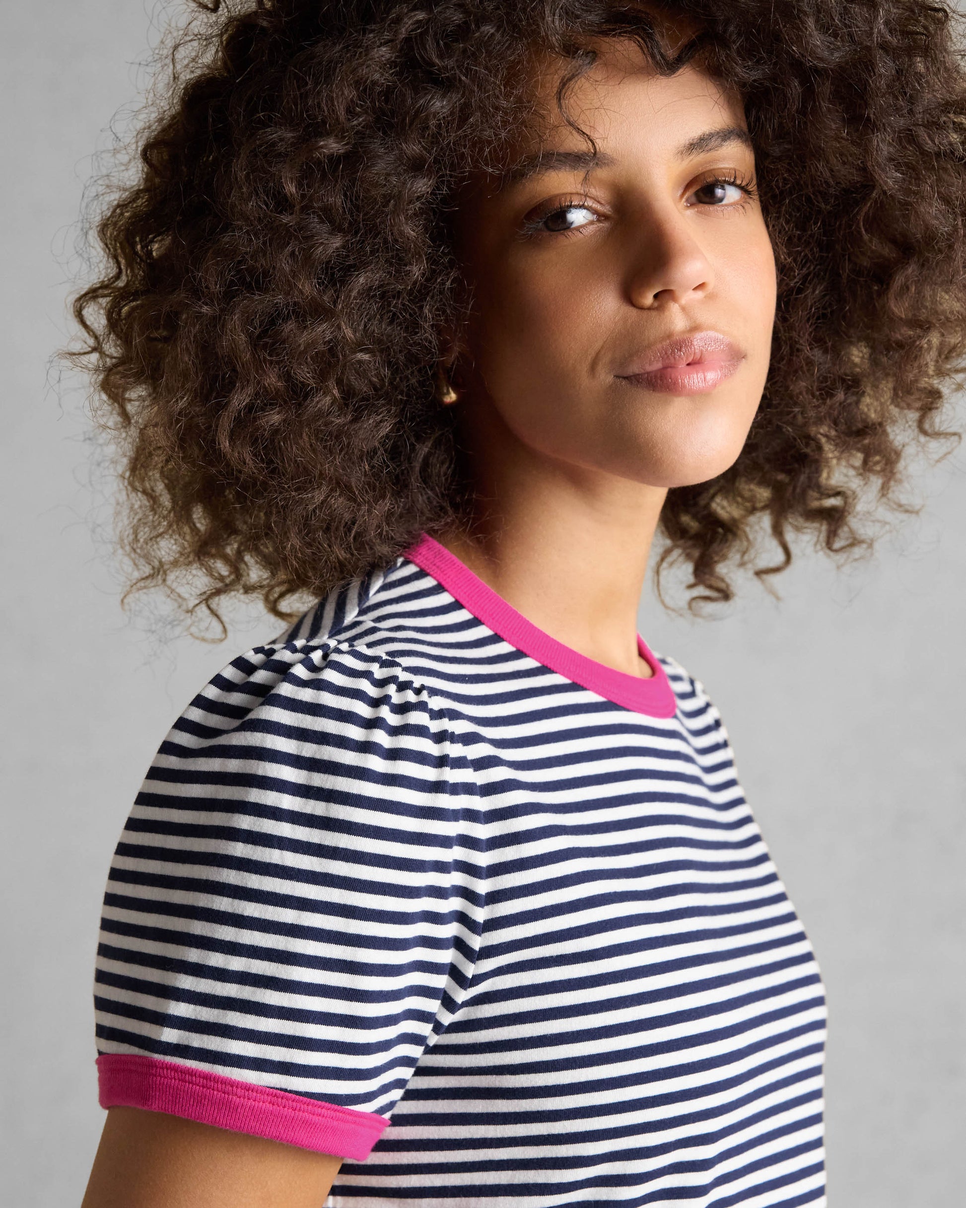 Joules Erin Womens Striped T-Shirt - Navy Stripe - CHO - Designer 