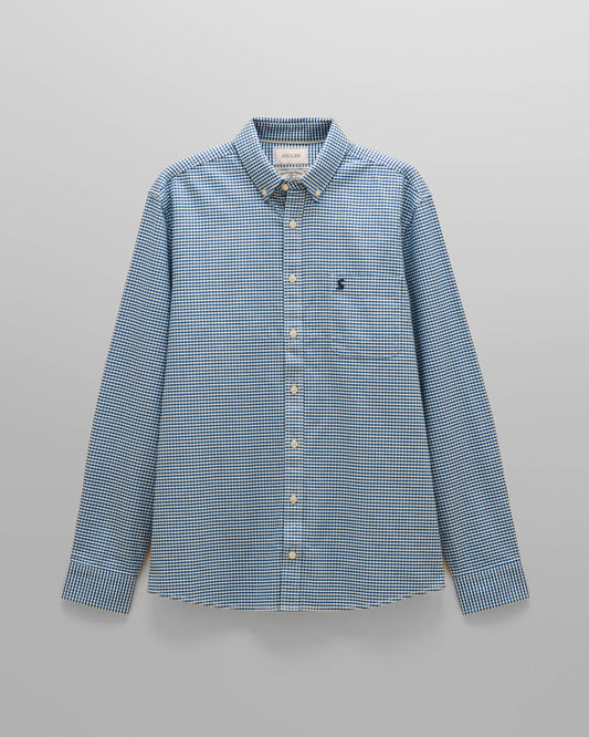 Joules Mens Classic Fit Gingham Oxford Shirt - Navy Check