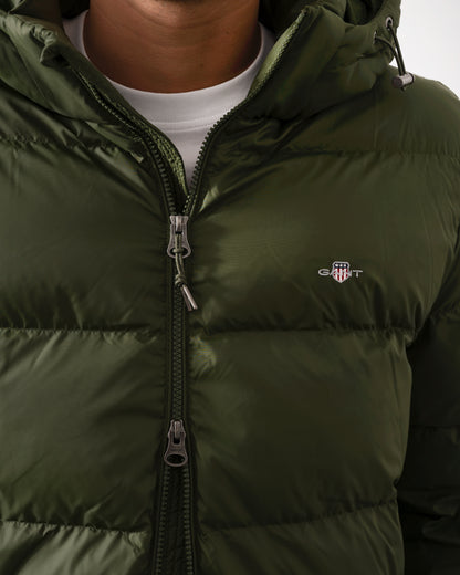 GANT Mens Active Cloud Mid Length Puffer Jacket - 360 Country Green