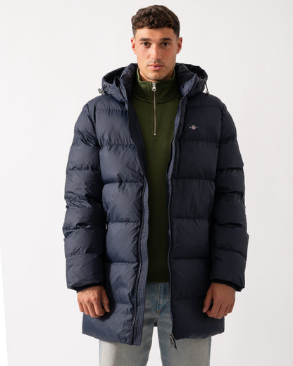 GANT Mens Active Cloud Mid Length Puffer Jacket - 433 Evening Blue
