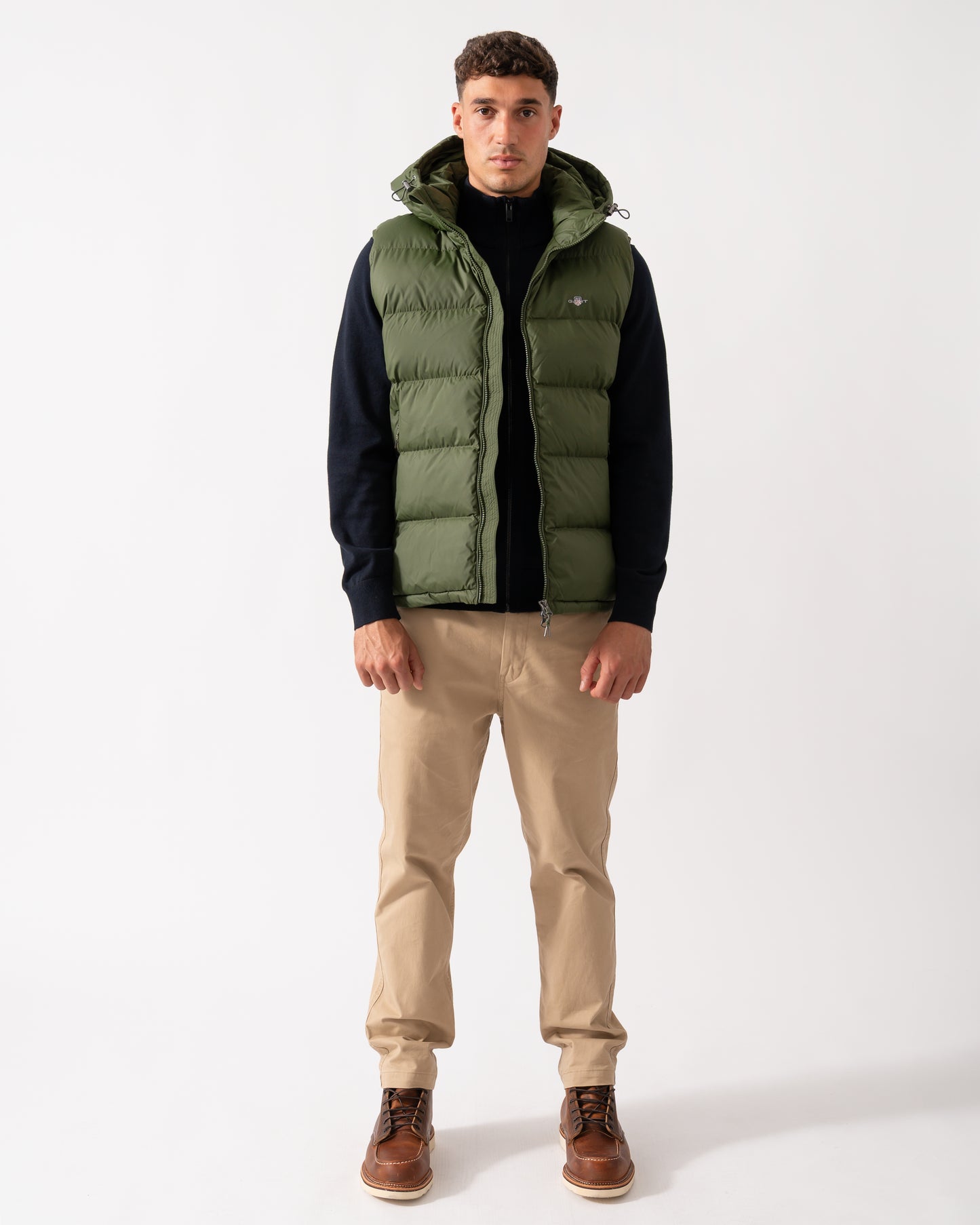 GANT Mens Active Cloud Puffer Vest - 360 Country Green