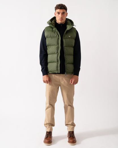 GANT Mens Active Cloud Puffer Vest - 360 Country Green