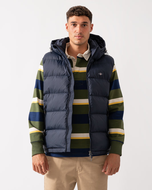 GANT Mens Active Cloud Puffer Vest - 433 Evening Blue