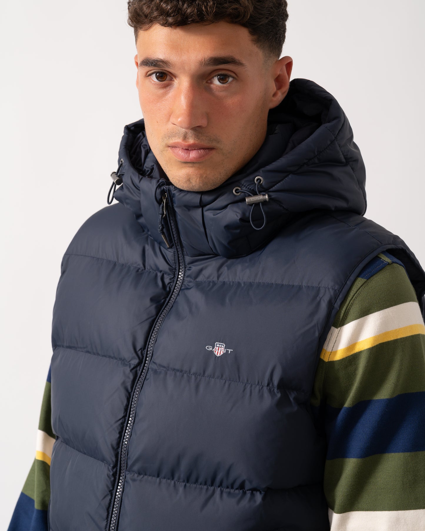 GANT Mens Active Cloud Puffer Vest - 433 Evening Blue