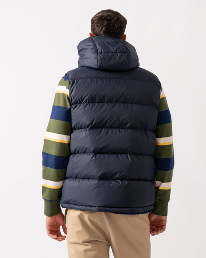 GANT Mens Active Cloud Puffer Vest - 433 Evening Blue