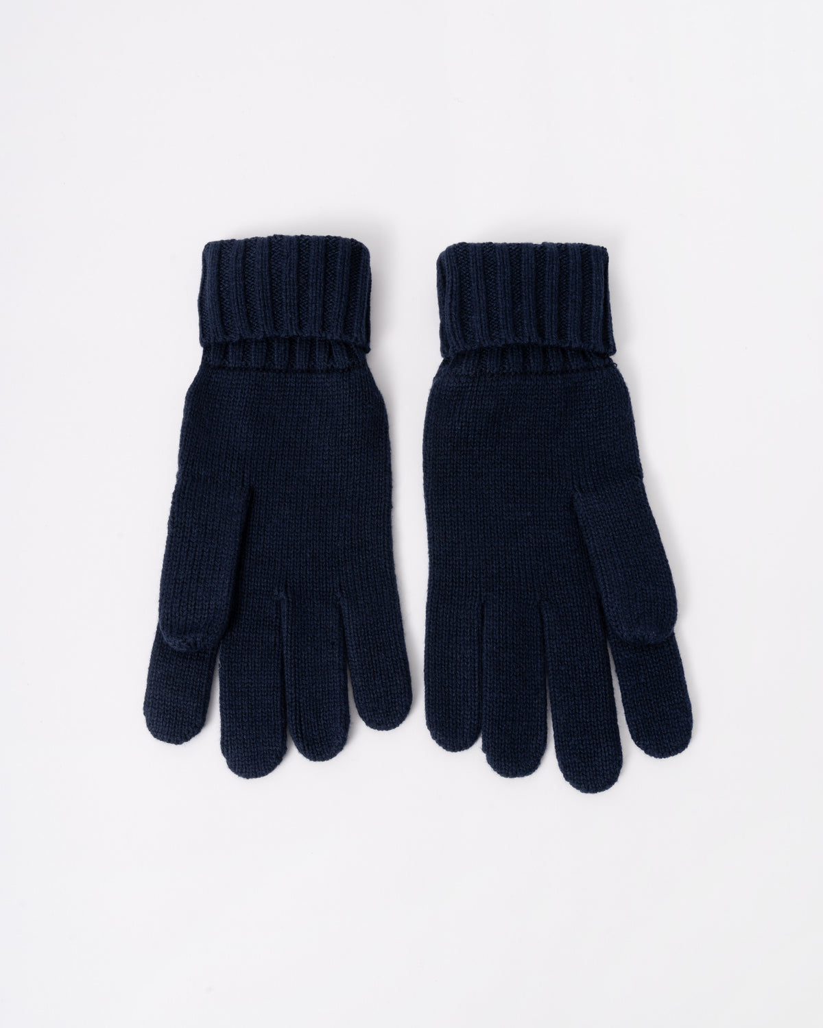 Back of the GANT Mens Cotton Blend Logo Gloves - 410 Marine