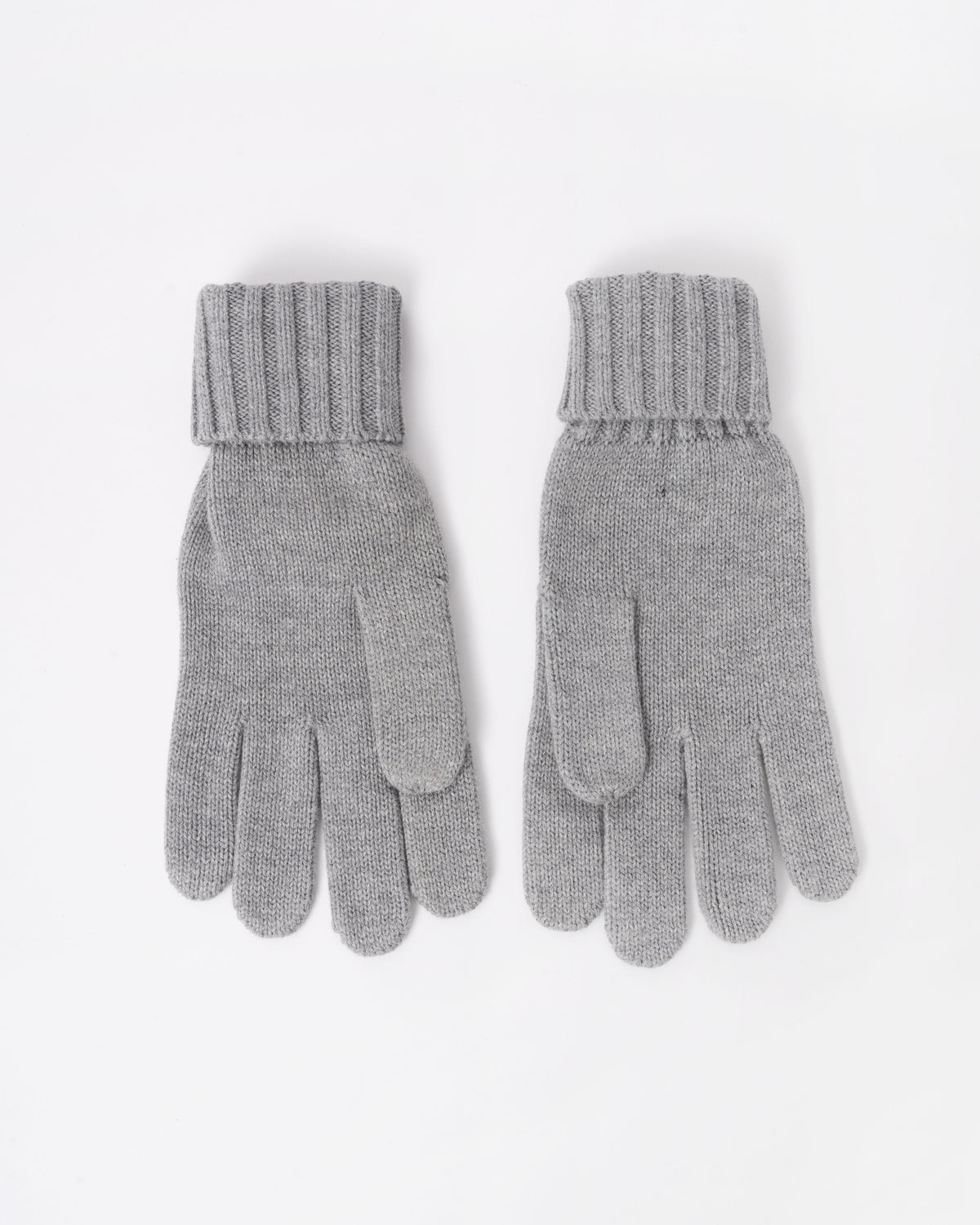 Back of the GANT Mens Cotton Blend Logo Gloves - 93 Grey Melange