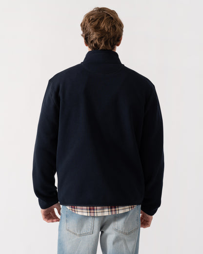 Back of GANT Mens Fleece Jacket - 433 Evening Blue