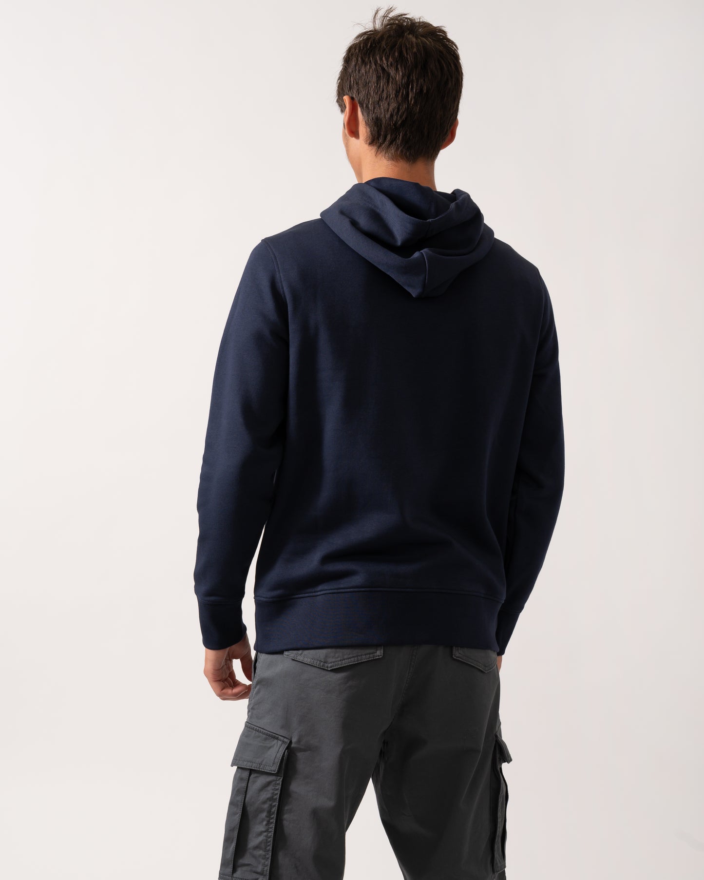 GANT Mens Graphic Pullover Hoodie - 433 Evening Blue