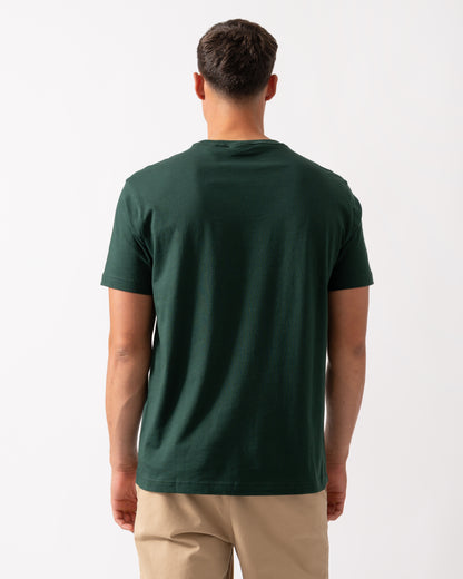 GANT Mens Graphic Short Sleeve T-Shirt - 374 Tartan Green