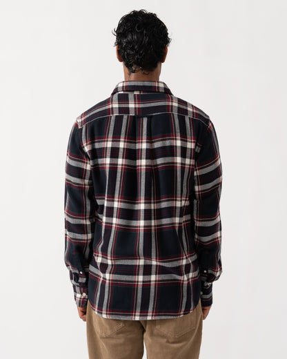 Back of the GANT Mens Regular Fit Flannel Check Shirt - 433 Evening Blue