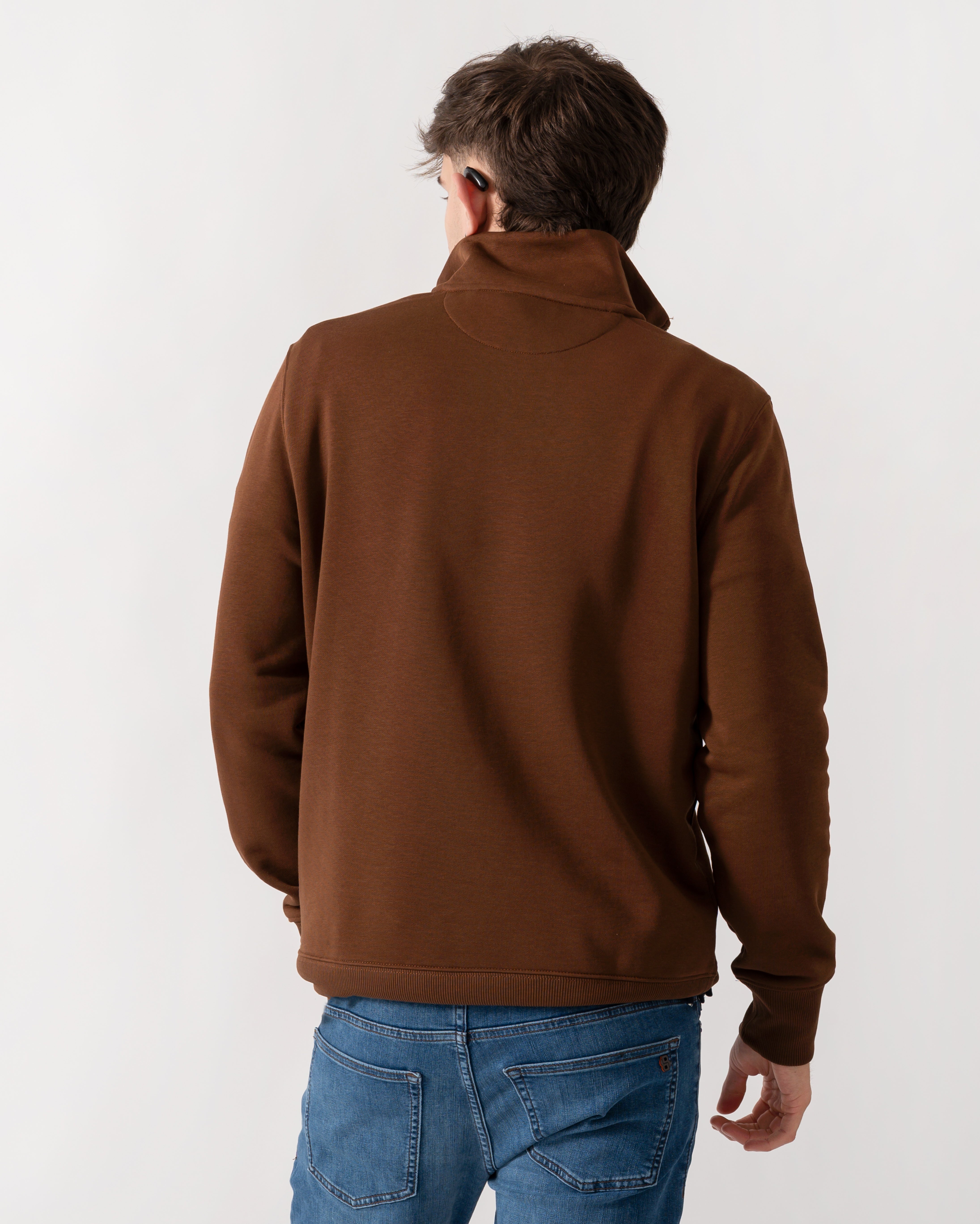 GANT Mens Regular Fit Shield Logo Half Zip Sweatshirt - 229