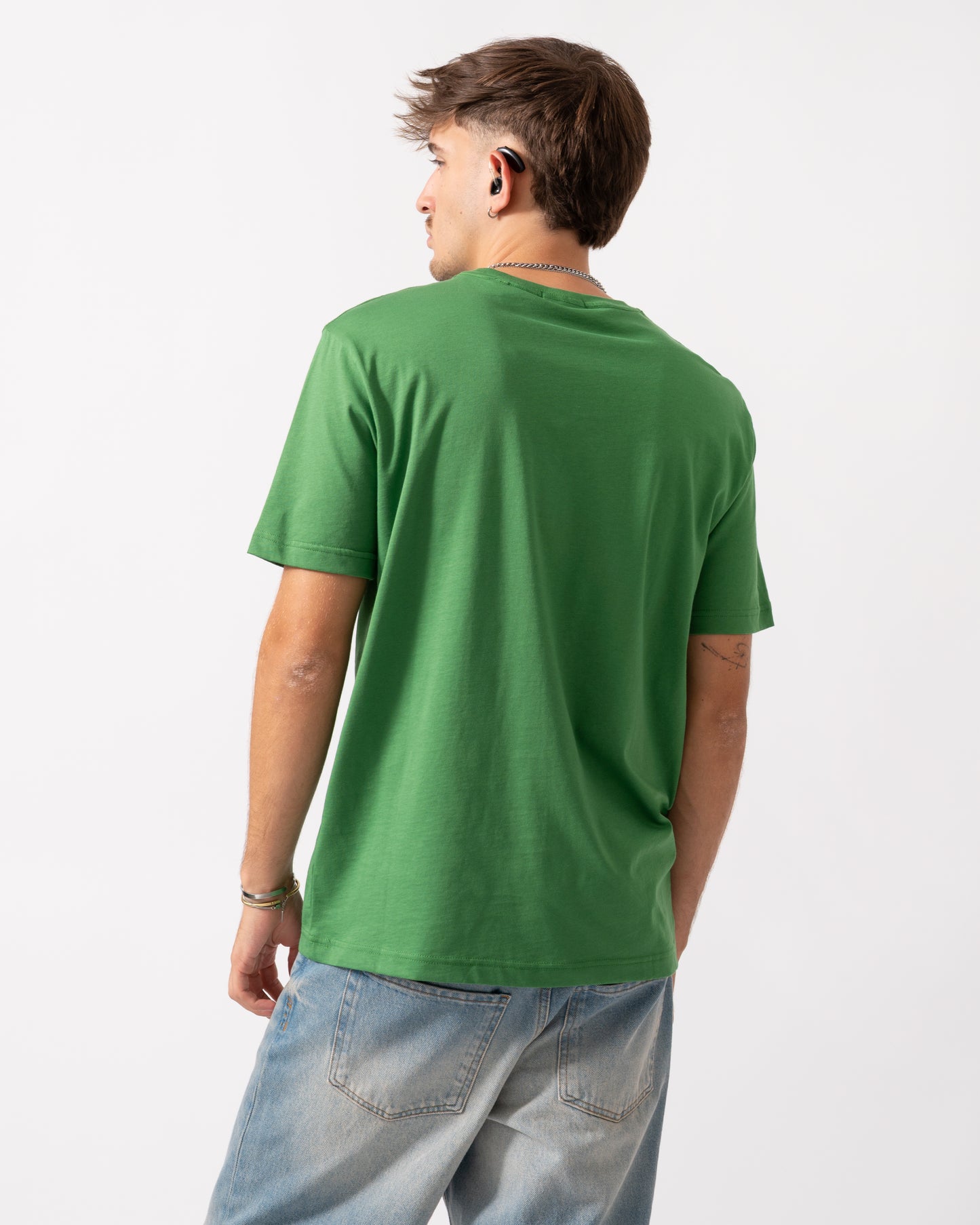 GANT Mens Regular Fit Short Sleeve Shield Logo T-Shirt - 366 Grass Green