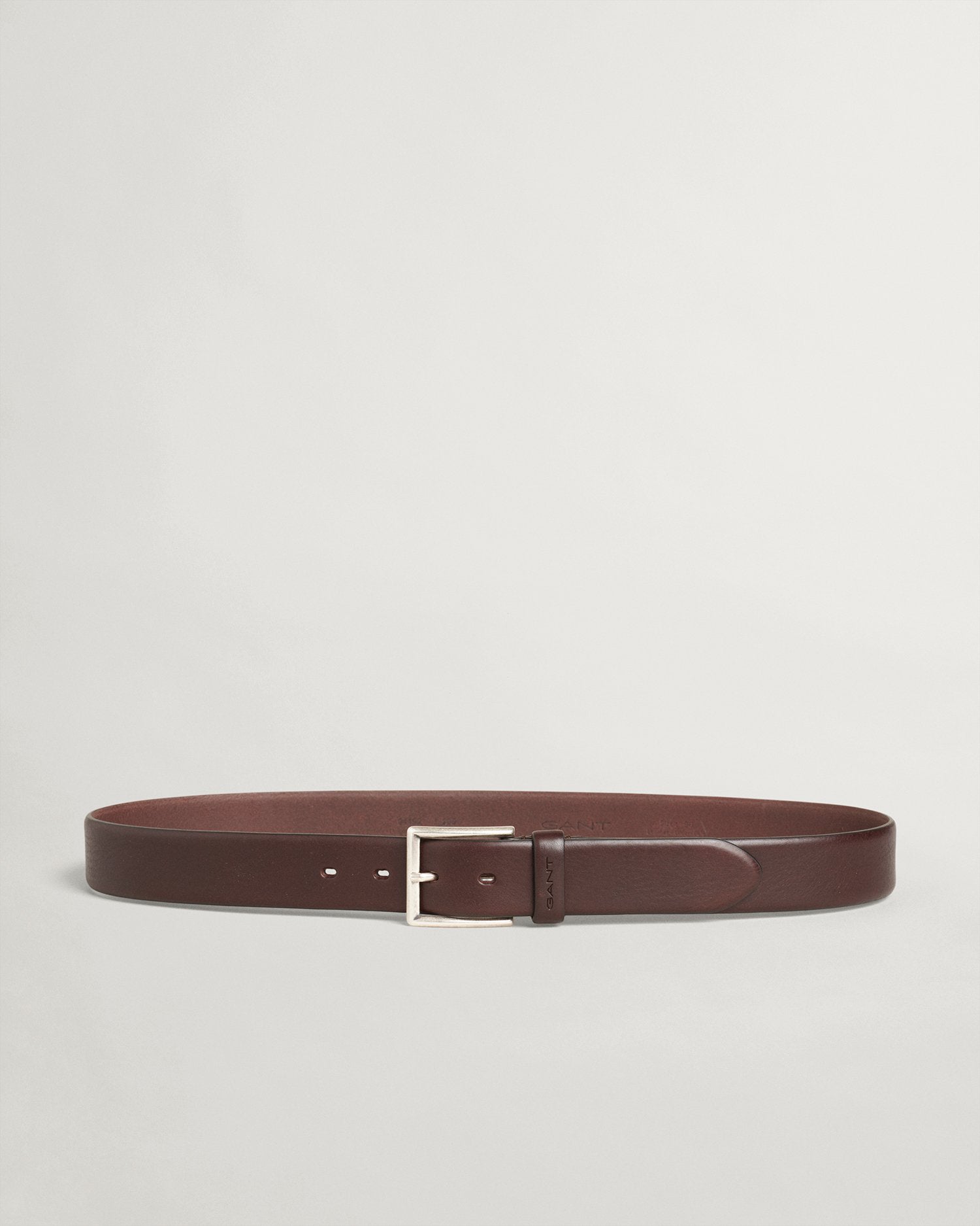 GANT Classic Leather Mens Belt - Dark Brown - CHO - Designer Mens Belts