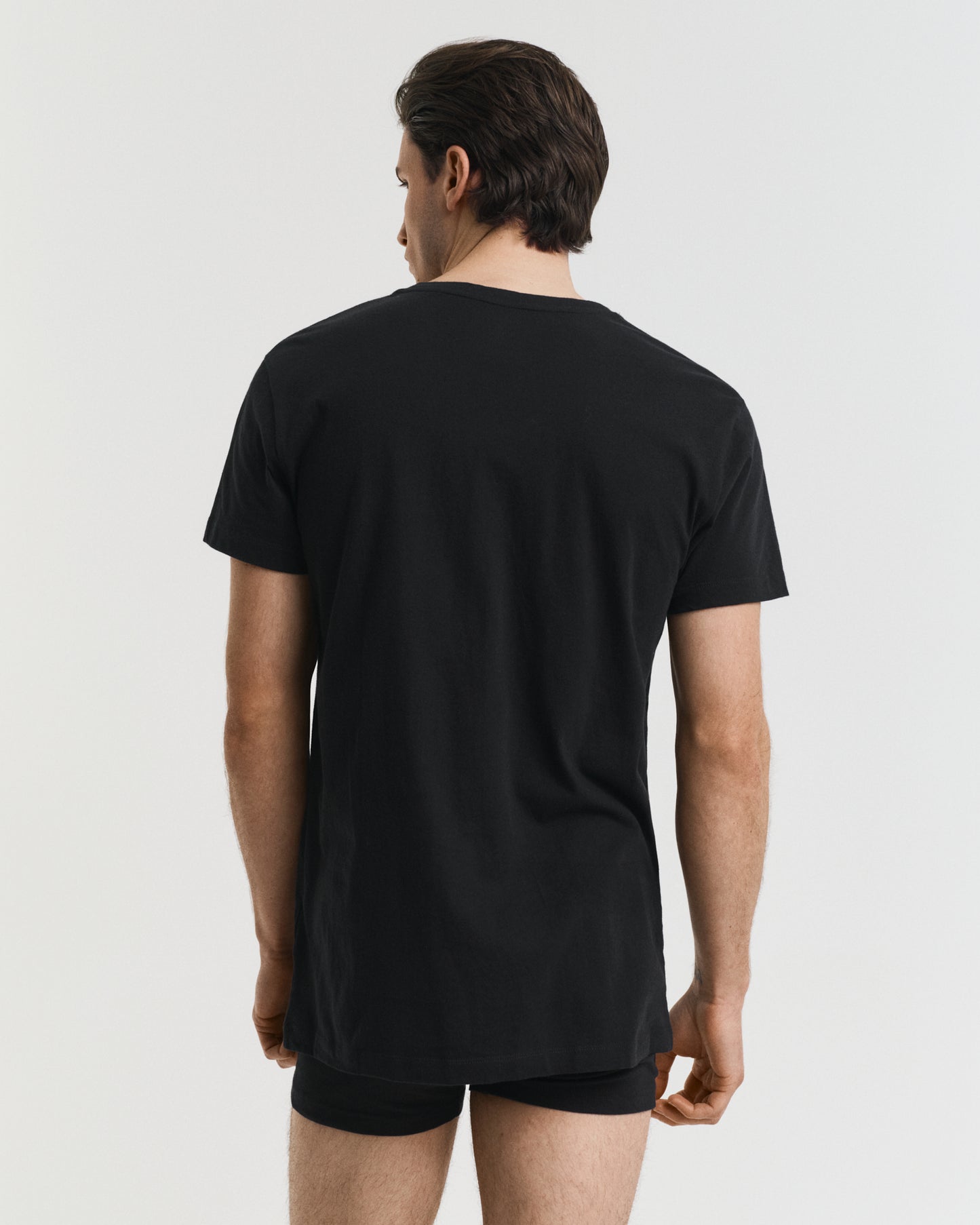GANT Mens V-Neck T-Shirt 2-Pack - 5 Black