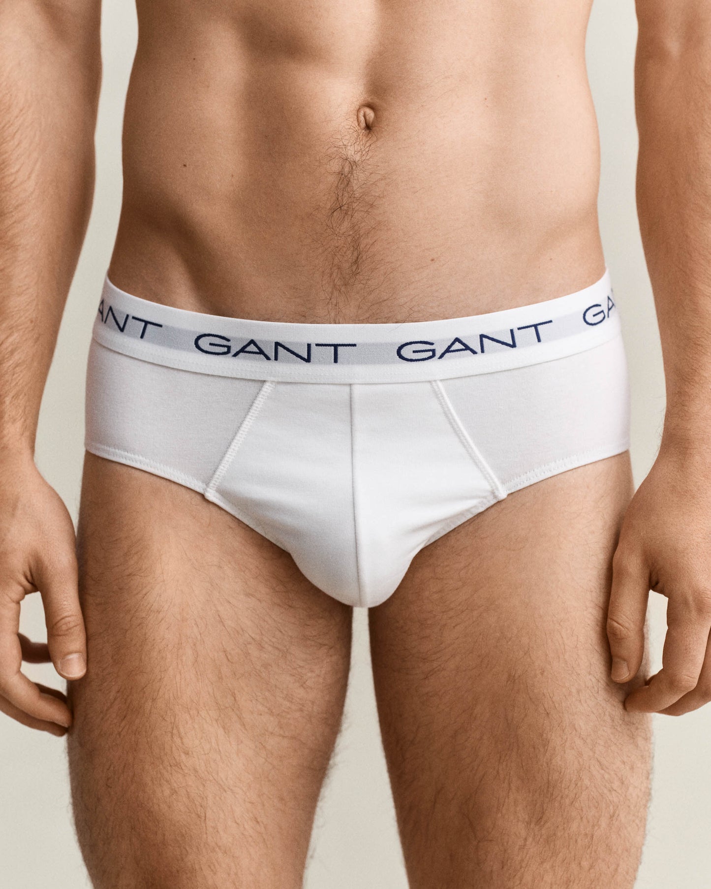 GANT 3-Pack Mens Logo Waistband Briefs - 110 White