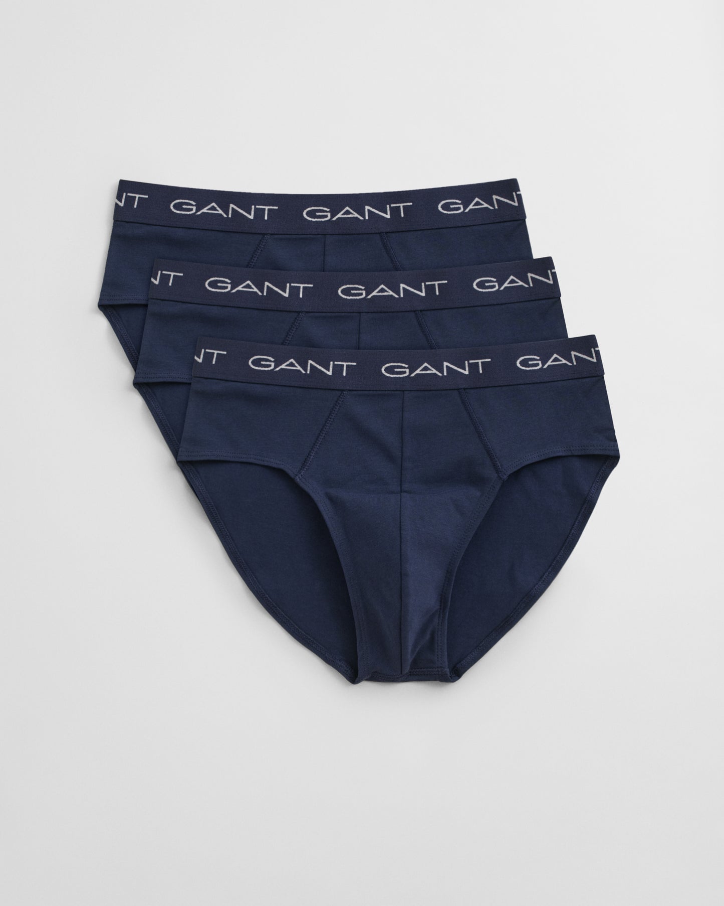 GANT 3-Pack Mens Logo Waistband Briefs - 410 Marine