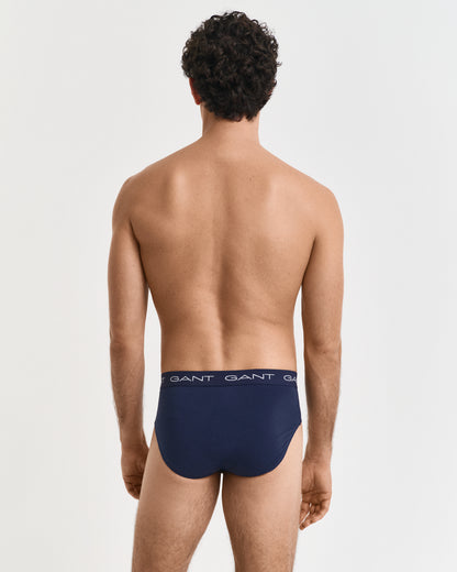 GANT 3-Pack Mens Logo Waistband Briefs - 410 Marine