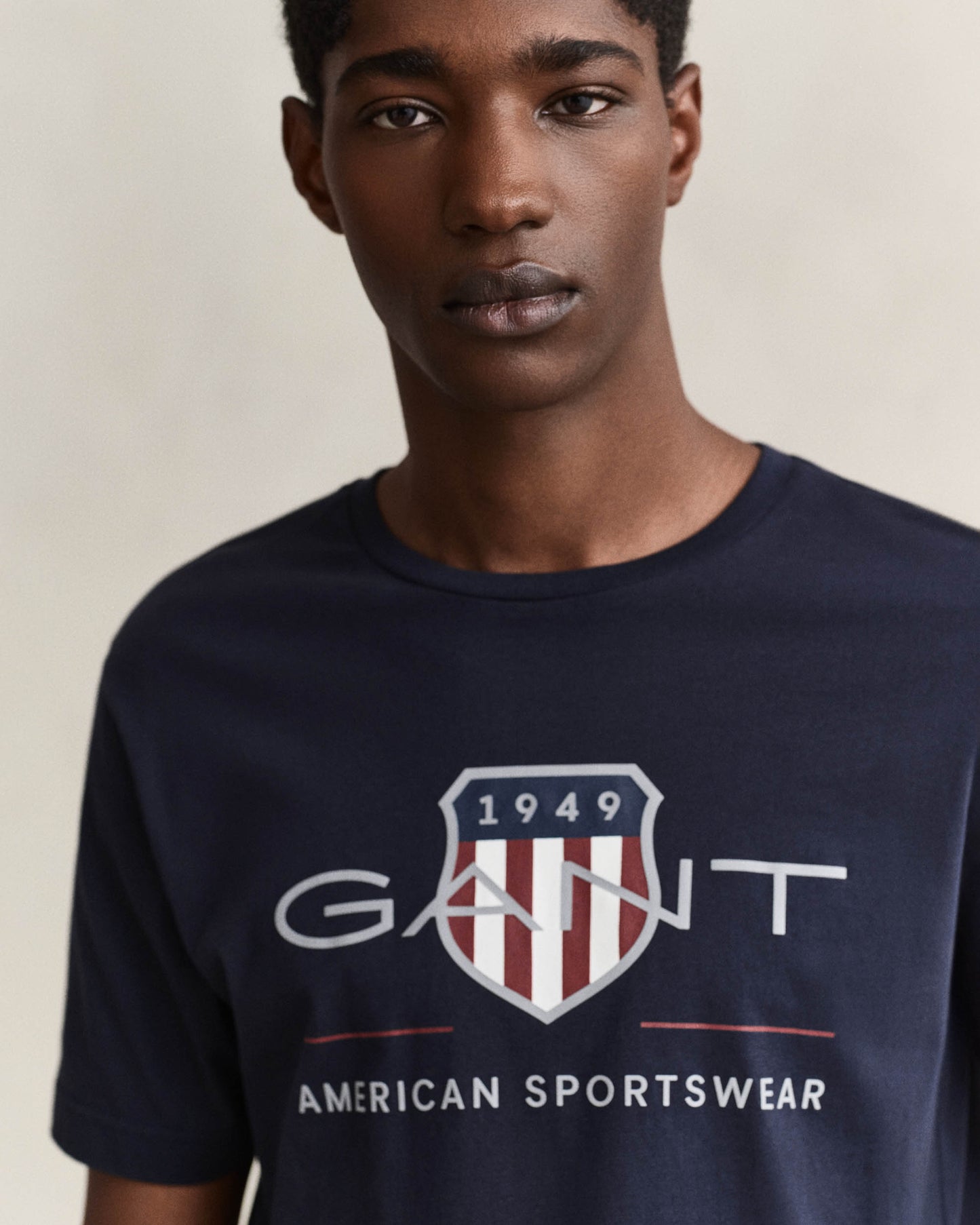 GANT Mens Archive Shield T-Shirt - 433 Evening Blue