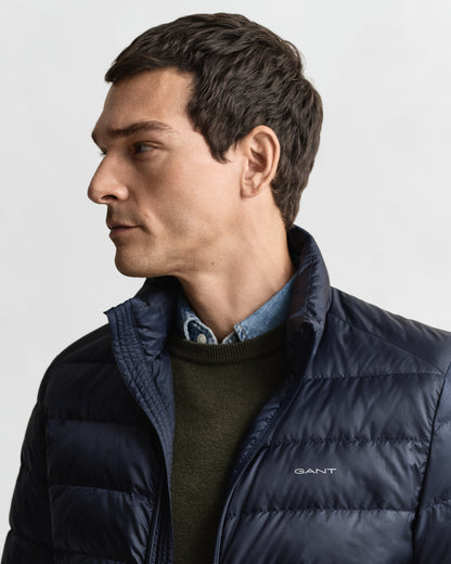 GANT Mens Light Down Padded Jacket - 433 Evening Blue