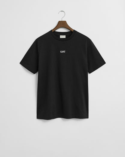 GANT Small Graphic Short Sleeve Mens T-Shirt - 5 Black