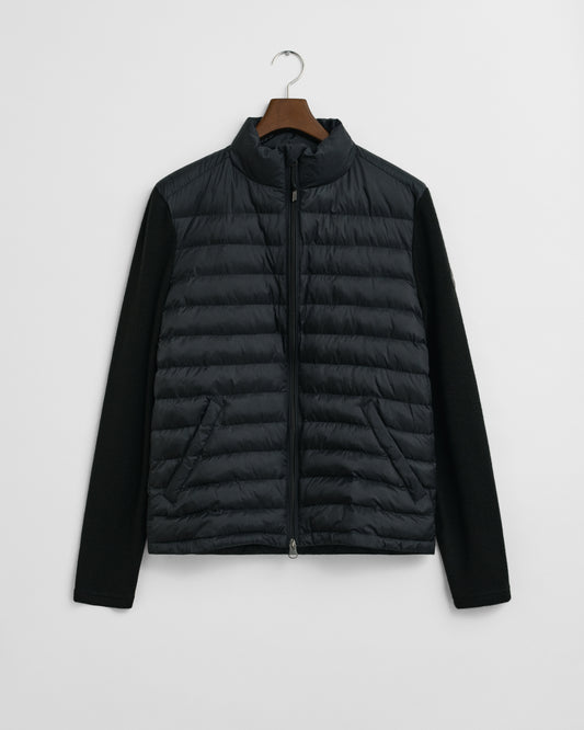 GANT Mens Mixed Media Hybrid Jacket - 5 Black