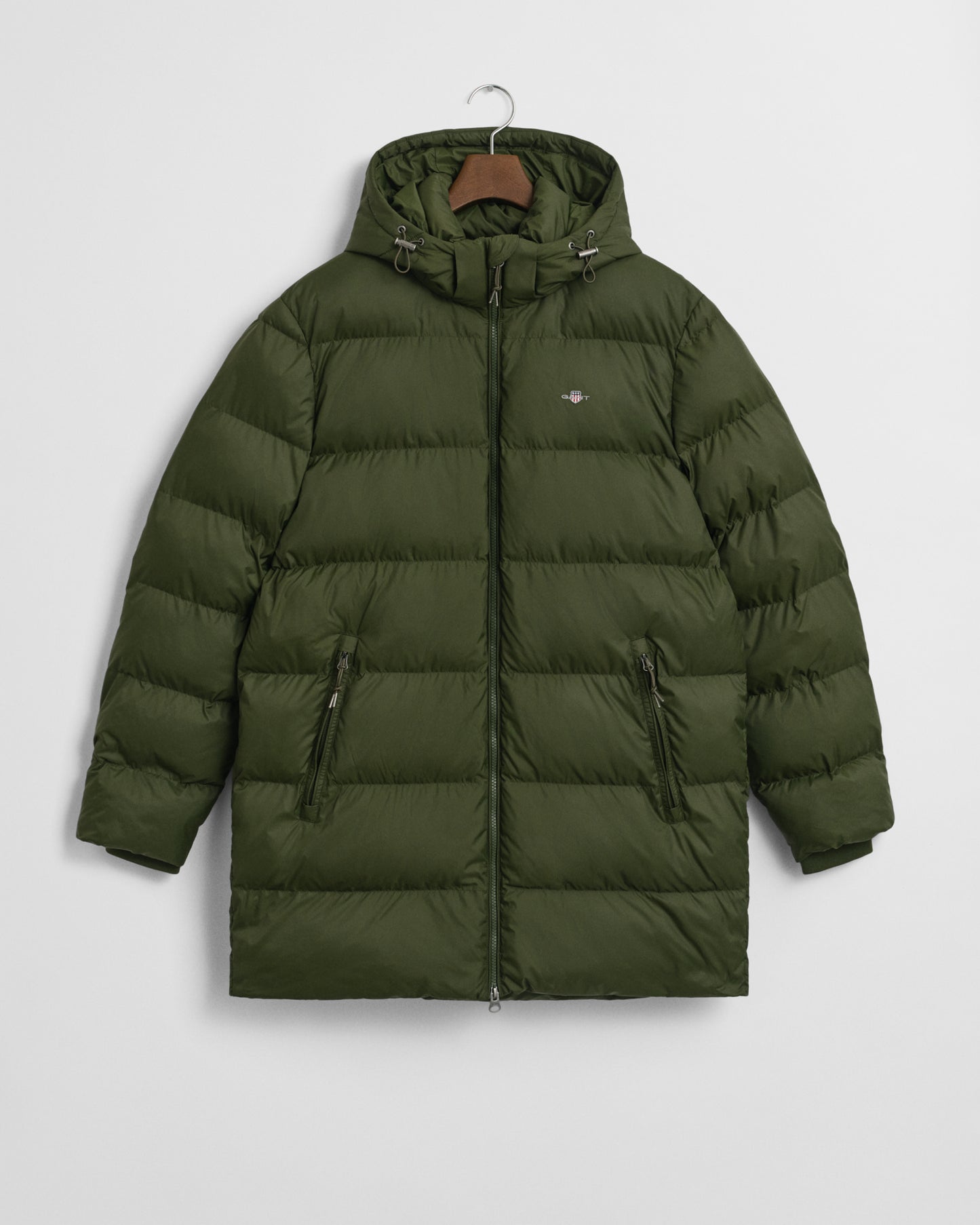 GANT Mens Active Cloud Mid Length Puffer Jacket - 360 Country Green
