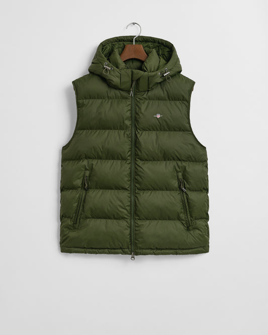 GANT Mens Active Cloud Puffer Vest - 360 Country Green