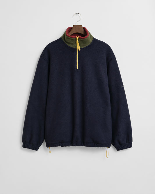 GANT Mens Color-Block Fleece - 433 Evening Blue