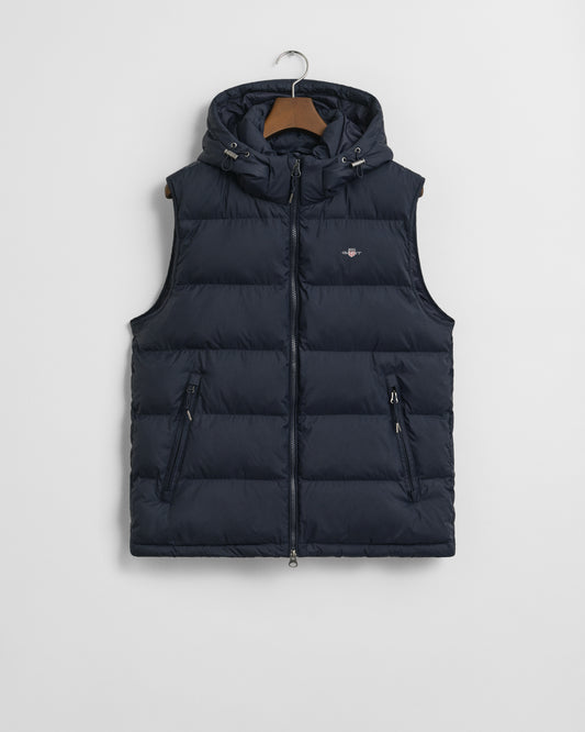 GANT Mens Active Cloud Puffer Vest - 433 Evening Blue