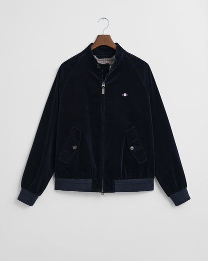 GANT Mens Cord Harrington Jacket - 433 Evening Blue