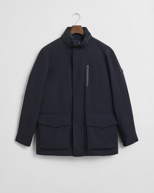 GANT Mens Double Mid Length Jacket - 433 Evening Blue
