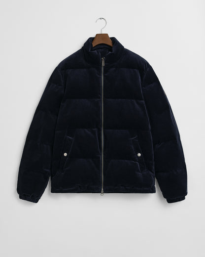 GANT Mens Cord Puffer Jacket - 433 Evening Blue
