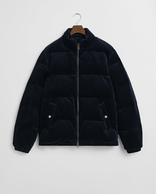 GANT Mens Cord Puffer Jacket - 433 Evening Blue
