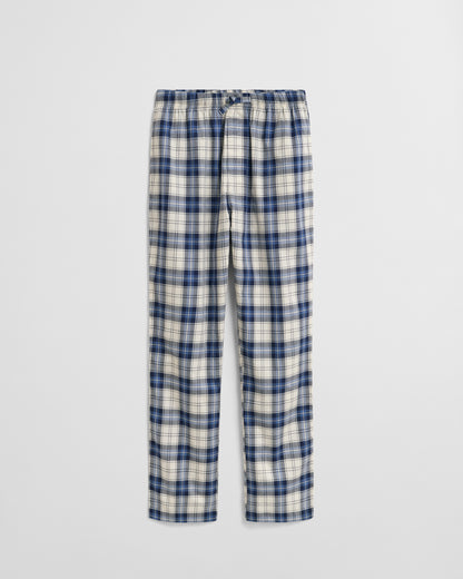 GANT Mens Checked Pyjama Pants - 473 Blue Water